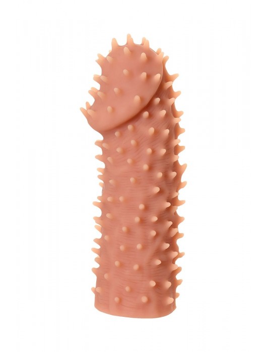 Телесная реалистичная насадка KOKOS Extreme Sleeve 07 с дополнительной стимуляцией - 12,7 см. - KOKOS - в Сызрани купить с доставкой