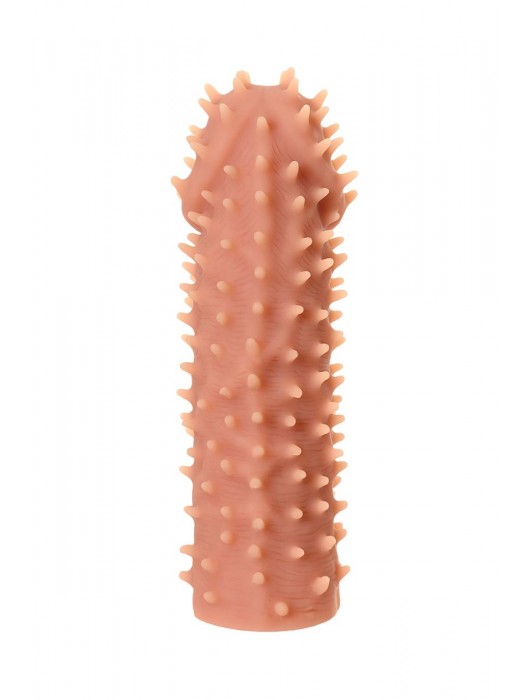 Телесная реалистичная насадка KOKOS Extreme Sleeve 07 с дополнительной стимуляцией - 12,7 см. - KOKOS - в Сызрани купить с доставкой