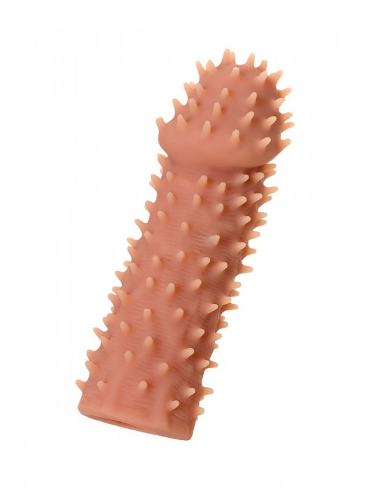 Телесная реалистичная насадка KOKOS Extreme Sleeve 07 с дополнительной стимуляцией - 12,7 см. - KOKOS - в Сызрани купить с доставкой