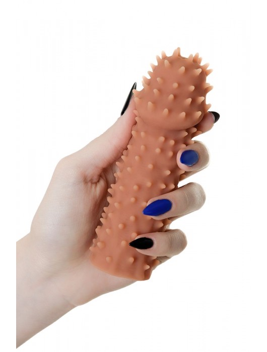 Телесная реалистичная насадка KOKOS Extreme Sleeve 07 с дополнительной стимуляцией - 12,7 см. - KOKOS - в Сызрани купить с доставкой