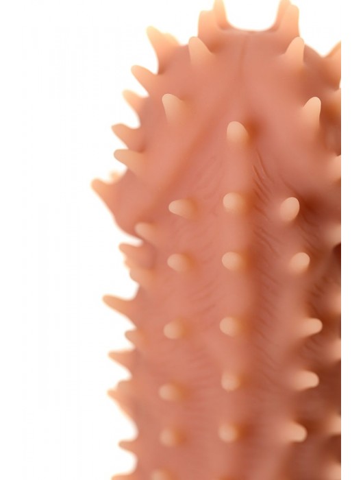 Телесная реалистичная насадка KOKOS Extreme Sleeve 07 с дополнительной стимуляцией - 12,7 см. - KOKOS - в Сызрани купить с доставкой