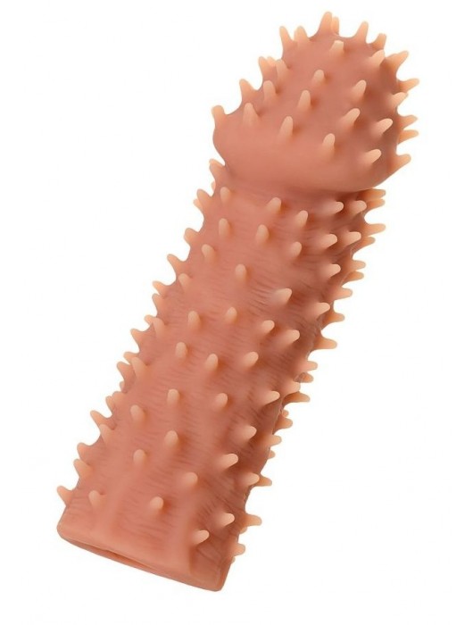 Телесная реалистичная насадка KOKOS Extreme Sleeve 07 с дополнительной стимуляцией - 12,7 см. - KOKOS - в Сызрани купить с доставкой