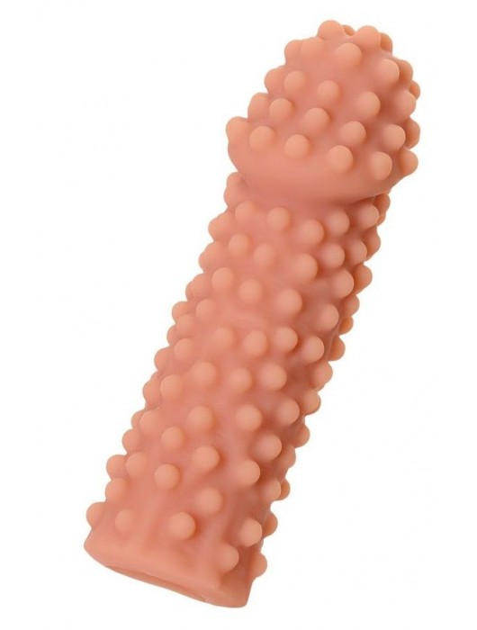 Телесная реалистичная насадка KOKOS Extreme Sleeve 10 с дополнительной стимуляцией - 14,7 см. - KOKOS - в Сызрани купить с доставкой