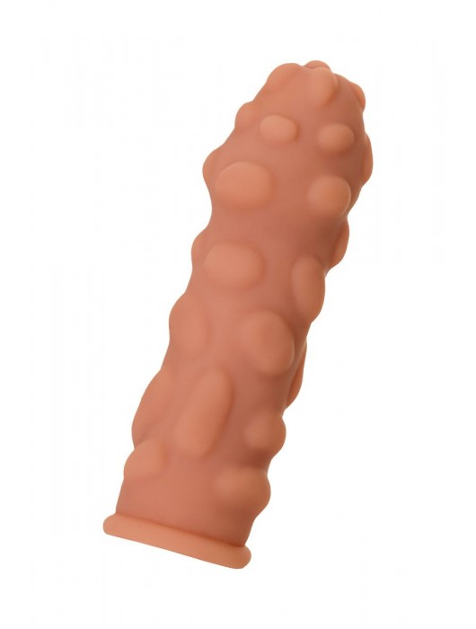 Телесная реалистичная насадка KOKOS Extreme Sleeve 11 с дополнительной стимуляцией - 12,7 см. - KOKOS - в Сызрани купить с доставкой