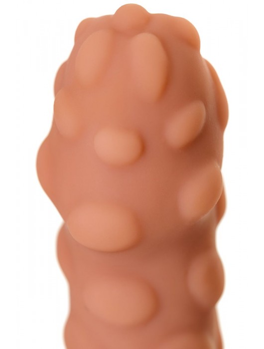 Телесная реалистичная насадка KOKOS Extreme Sleeve 11 с дополнительной стимуляцией - 12,7 см. - KOKOS - в Сызрани купить с доставкой