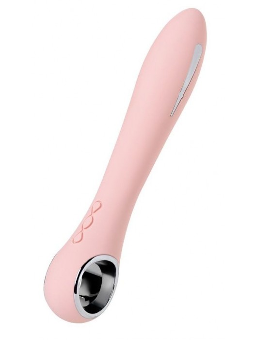 Розовый силиконовый вибратор с электростимуляцией GALVANI VIBE - 21 см. - ToyFa - купить с доставкой в Сызрани