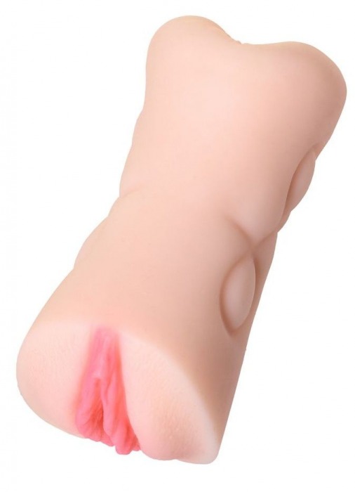 Телесный двусторонний мастурбатор Rich Fruit - вагина и анус - ToyFa - в Сызрани купить с доставкой
