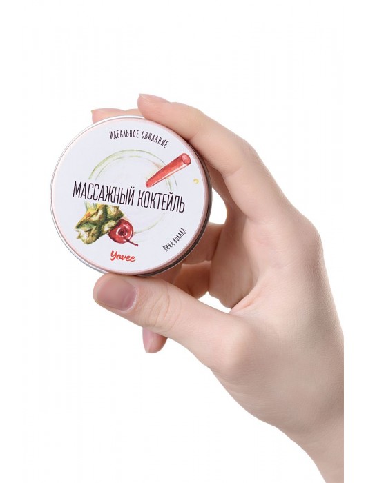 Массажная свеча «Массажный коктейль» с ароматом пина колады - 30 мл. - ToyFa - купить с доставкой в Сызрани