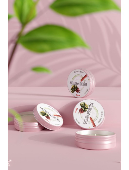 Массажная свеча «Массажный коктейль» с ароматом пина колады - 30 мл. - ToyFa - купить с доставкой в Сызрани