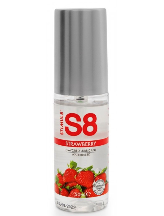 Лубрикант S8 Flavored Lube со вкусом клубники - 50 мл. - Stimul8 - купить с доставкой в Сызрани