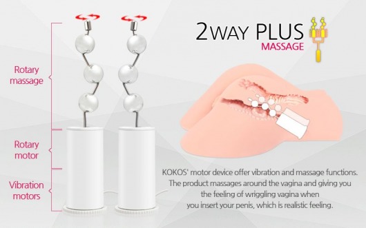 Реалистичный торс девушки Hera 1 с тремя отверстиями и вибрацией - KOKOS - в Сызрани купить с доставкой