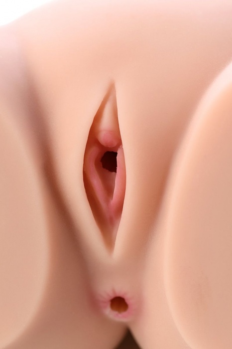 Мастурбатор-полуторс Cherry с вибрацией и двумя любовными тоннелями - KOKOS - в Сызрани купить с доставкой