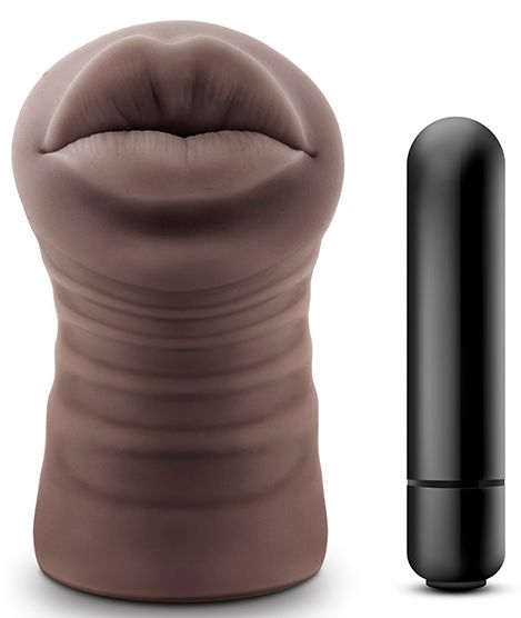 Коричневый мастурбатор-ротик Renee - Blush Novelties - в Сызрани купить с доставкой