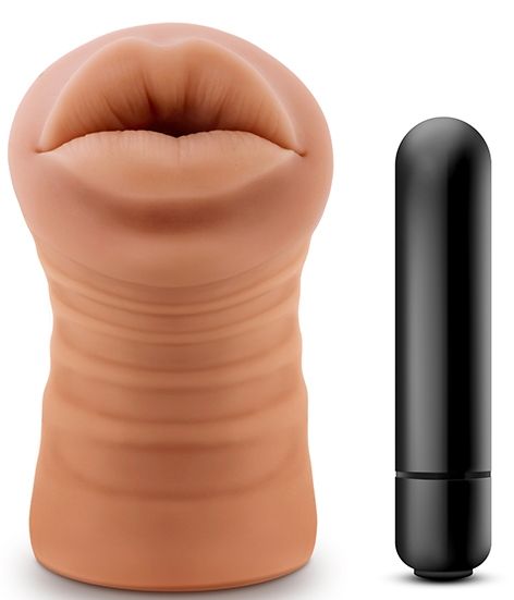 Кофейный мастурбатор-ротик Isabella - Blush Novelties - в Сызрани купить с доставкой