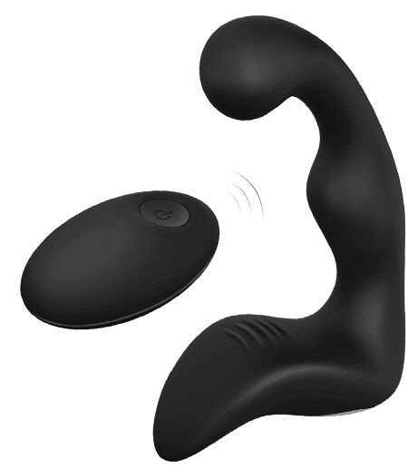 Черный вибромассажер простаты REMOTE BOOTY PLEASER - Dream Toys - в Сызрани купить с доставкой