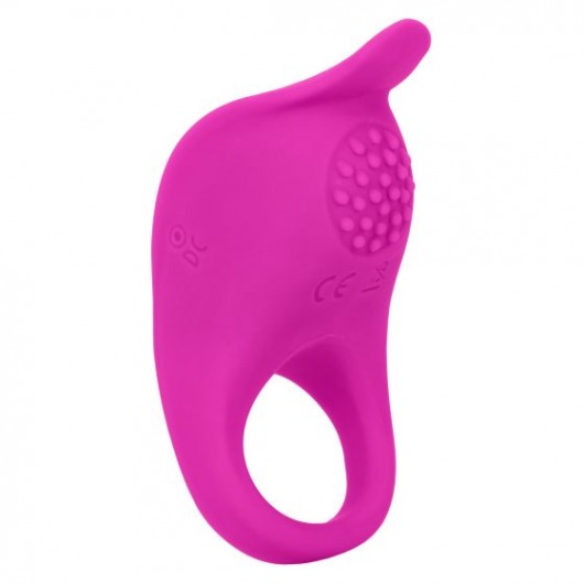 Ярко-розовое эрекционное виброкольцо Silicone Rechargeable Teasing Enhancer - California Exotic Novelties - в Сызрани купить с доставкой