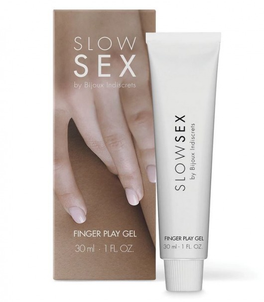 Гель для мастурбации с ароматом кокоса Slow Sex Finger Play Gel - 30 мл. - Bijoux Indiscrets - купить с доставкой в Сызрани