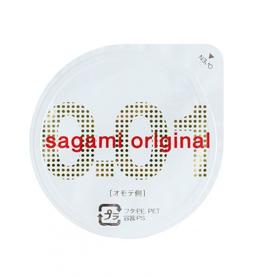Супертонкий презерватив Sagami Original 0.01 - 1 шт. - Sagami - купить с доставкой в Сызрани