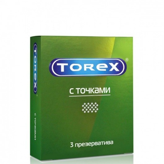 Текстурированные презервативы Torex  С точками  - 3 шт. - Torex - купить с доставкой в Сызрани