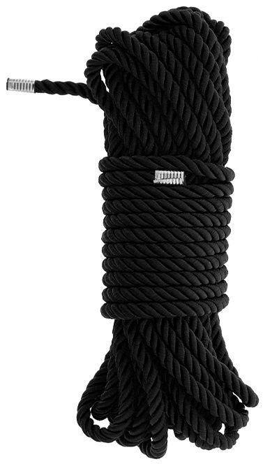 Черная веревка для бондажа BONDAGE ROPE - 10 м. - Dream Toys - купить с доставкой в Сызрани