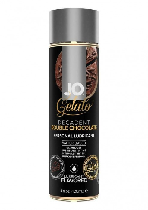 Лубрикант с ароматом шоколада JO GELATO DECADENT DOUBLE CHOCOLATE - 120 мл. - System JO - купить с доставкой в Сызрани