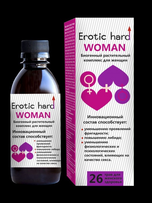 Женский биогенный концентрат для повышения либидо Erotic hard Woman - 250 мл. - Erotic Hard - купить с доставкой в Сызрани