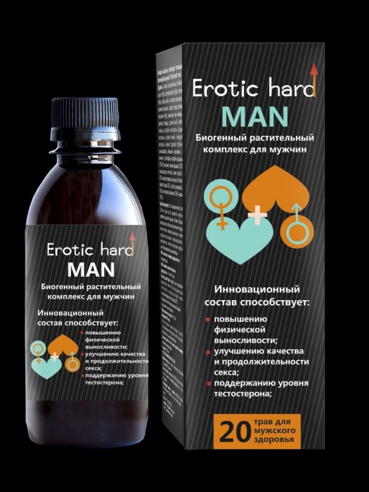 Мужской биогенный концентрат для усиления эрекции Erotic hard Man - 250 мл. - Erotic Hard - купить с доставкой в Сызрани