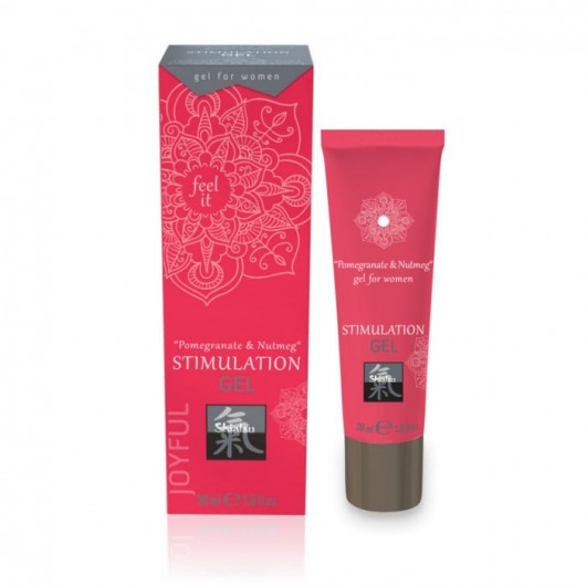 Возбуждающий интимный гель для двоих STIMULATION GEL Pomegranate   Nutmeg - 30 мл. - Shiatsu - купить с доставкой в Сызрани