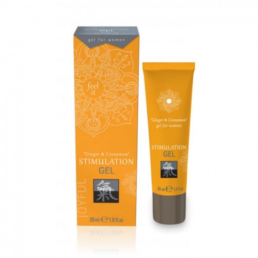 Возбуждающий интимный гель STIMULATION GEL Ginger   Cinnamon - 30 мл. - Shiatsu - купить с доставкой в Сызрани