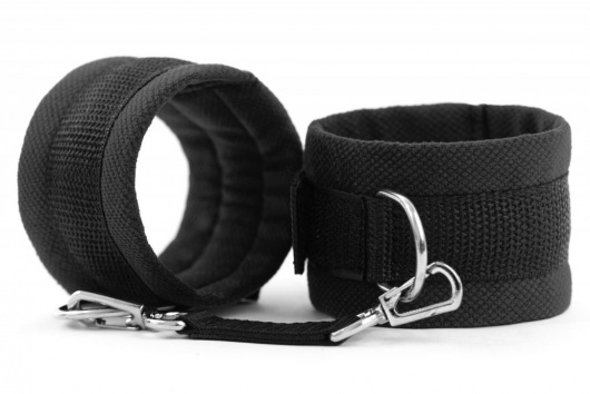 Черные наручники My rules на сцепке - БДСМ Арсенал - купить с доставкой в Сызрани