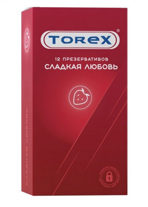 Презервативы Torex  Сладкая любовь  с ароматом клубники - 12 шт. - Torex - купить с доставкой в Сызрани