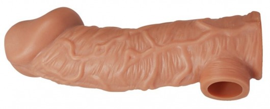 Телесная насадка на фаллос с фиксацией мошонки EXTREME SLEEVE - 15,6 см. - KOKOS - в Сызрани купить с доставкой