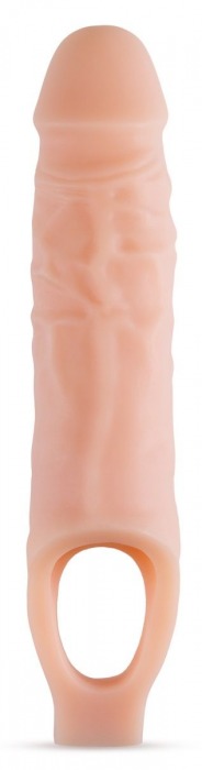 Телесный реалистичный фаллоудлинитель 9 Inch Silicone Cock Sheath Penis Extender - 22,86 см. - Blush Novelties - в Сызрани купить с доставкой