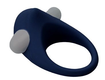 Гладкое синее эрекционное виброкольцо STIMU RING - Dream Toys - в Сызрани купить с доставкой