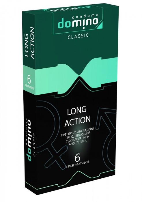 Презервативы с пролонгирующим эффектом DOMINO Classic Long action - 6 шт. - Domino - купить с доставкой в Сызрани