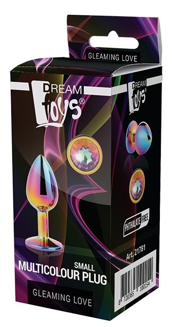 Голографическая анальная втулка с радужным кристаллом - 7,1 см. - Dream Toys - купить с доставкой в Сызрани