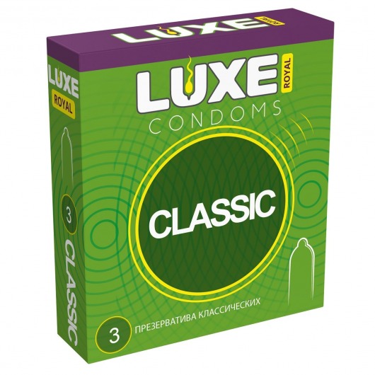 Гладкие презервативы LUXE Royal Classic - 3 шт. - Luxe - купить с доставкой в Сызрани