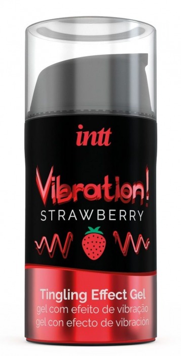 Жидкий интимный гель с эффектом вибрации Vibration! Strawberry - 15 мл. - INTT - купить с доставкой в Сызрани