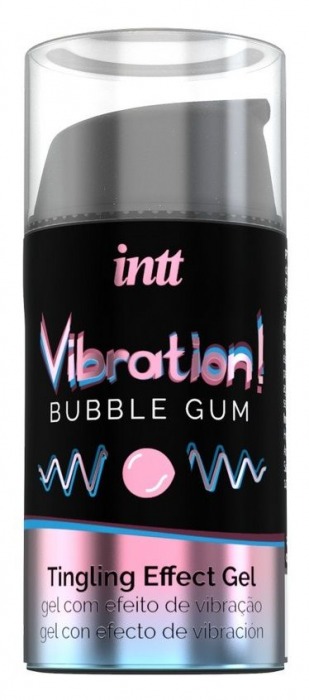 Жидкий интимный гель с эффектом вибрации Vibration! Bubble Gum - 15 мл. - INTT - купить с доставкой в Сызрани