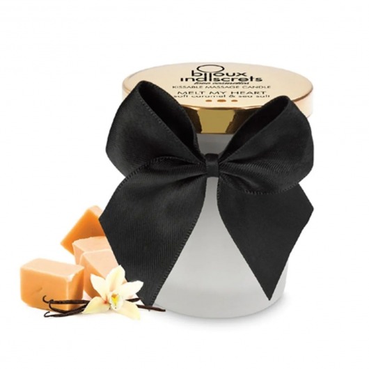 Массажная свеча Melt My Heart с ароматом карамели - 70 мл. - Bijoux Indiscrets - купить с доставкой в Сызрани