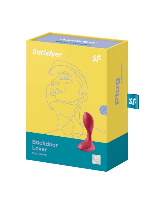 Красный вибромассажёр простаты Satisfyer Backdoor Lover - 14 см. - Satisfyer - в Сызрани купить с доставкой
