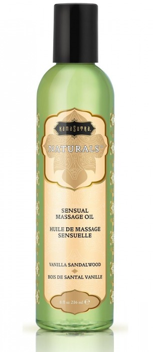 Массажное масло Naturals Vanilla Sandalwood с ароматом ванили и сандала - 236 мл. - Kama Sutra - купить с доставкой в Сызрани