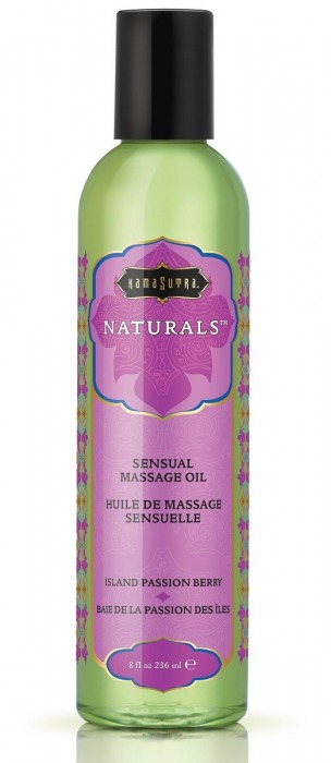 Массажное масло Naturals Island Passion Berry с ароматом тропических фруктов - 236 мл. - Kama Sutra - купить с доставкой в Сызрани