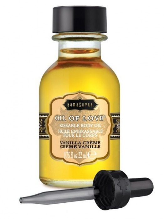 Масло для ласк с ароматом ванили Oil of Love Vanilla Creme - 22 мл. - Kama Sutra - купить с доставкой в Сызрани