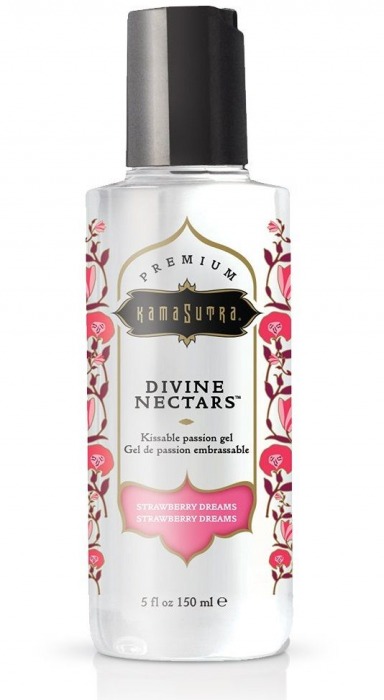 Гель-лубрикант на водной основе Divine Nectars Strawberry Dream с ароматом клубники - 150 мл. - Kama Sutra - купить с доставкой в Сызрани