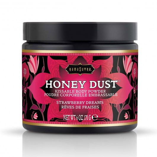 Пудра для тела Honey Dust Body Powder с ароматом клубники - 170 гр. - Kama Sutra - купить с доставкой в Сызрани