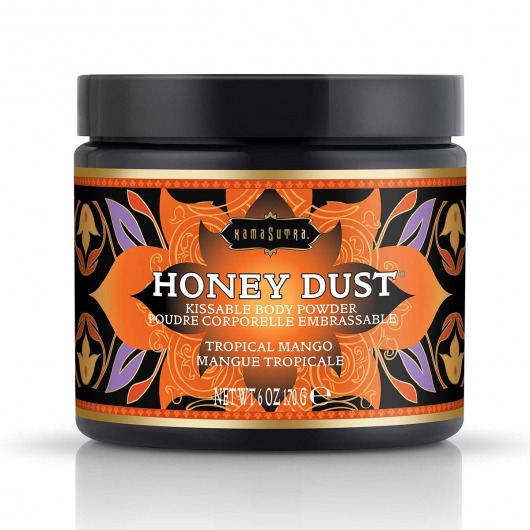 Пудра для тела Honey Dust Body Powder с ароматом манго - 170 гр. - Kama Sutra - купить с доставкой в Сызрани