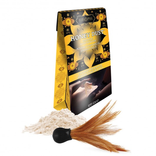 Пудра для тела Honey Dust Body Powder с ароматом кокоса и ананаса - 28 гр. - Kama Sutra - купить с доставкой в Сызрани