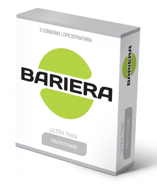 Ультратонкие презервативы Bariera Ultra Thin - 3 шт. - Bariera - купить с доставкой в Сызрани