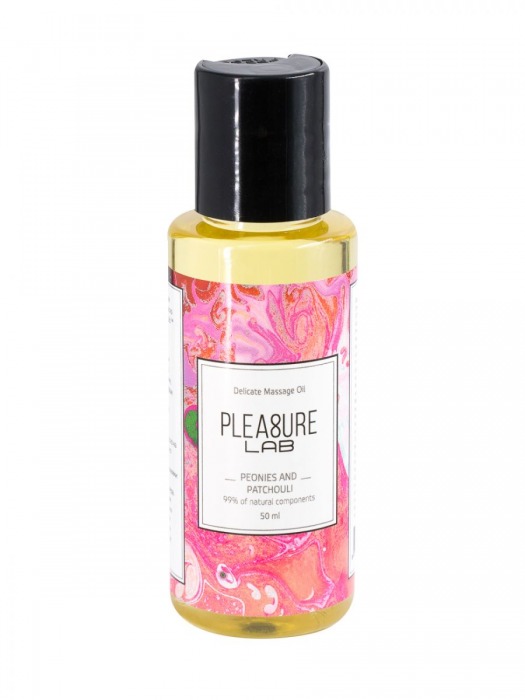 Массажное масло Pleasure Lab Delicate с ароматом пиона и пачули - 50 мл. - Pleasure Lab - купить с доставкой в Сызрани